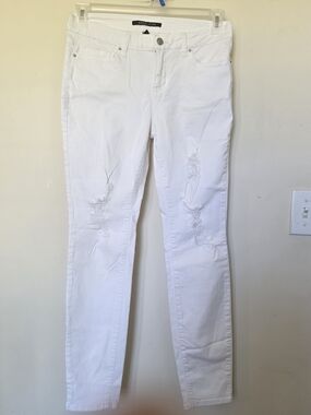 6Angels White Skinny Distressed Women's Jeans Size 9